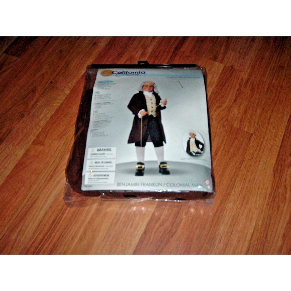 New California Costumes Boys Benjamin Franklin or Colonial Man Medium 8-10
